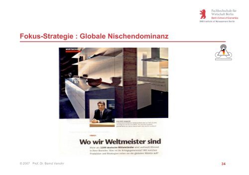 Geschäftsfeldstrategie Wettbewerbsstrategien - Prof. Dr. Bernd Venohr