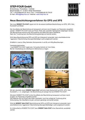 Neue Beschichtungsverfahren fÃ¼r EPS und XPS - Step four