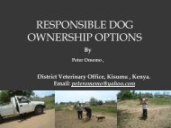 'responsible dog ownership' - Kenya - Carodog