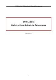 DVO-Leitlinie Glukokortikoid-induzierte Osteoporose