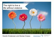 The right to live a life without violence