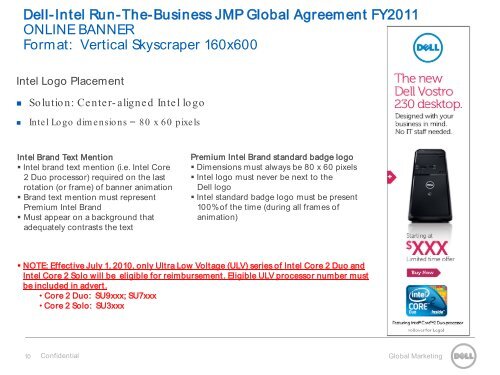 Dell Intel Global Agreement Style Guide - Tradedoubler