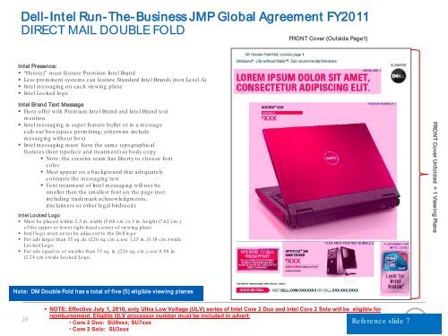 Dell Intel Global Agreement Style Guide - Tradedoubler