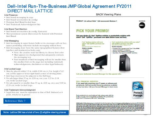 Dell Intel Global Agreement Style Guide - Tradedoubler