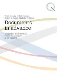 Documents in advance - Quakers