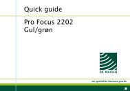 Quick guide Pro Focus 2202 Gul/grøn - BK Medical