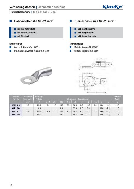 Automotive Connector Solutions Katalog - Gustav Klauke GmbH