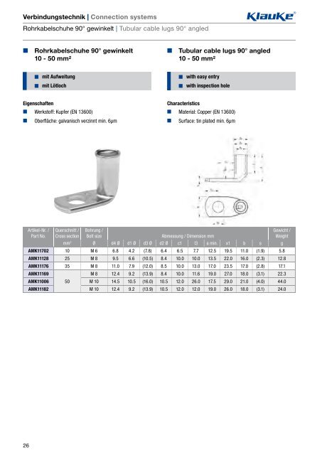 Automotive Connector Solutions Katalog - Gustav Klauke GmbH