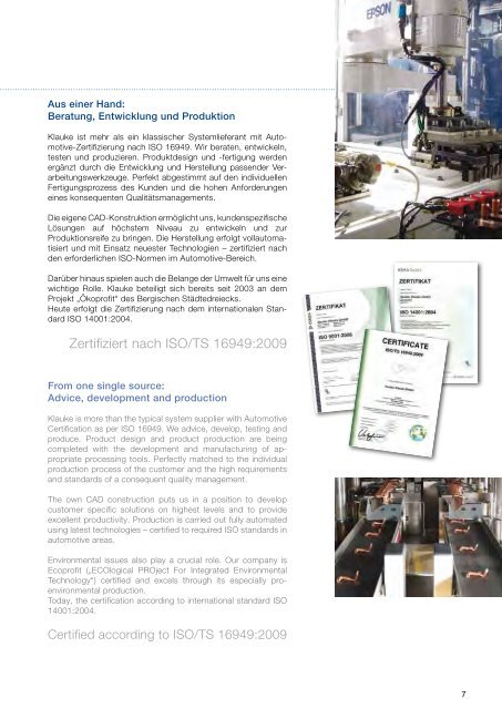 Automotive Connector Solutions Katalog - Gustav Klauke GmbH