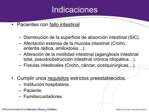 TALLER DE NUTRICIÓN PARENTERAL - Sociedad Española de ...