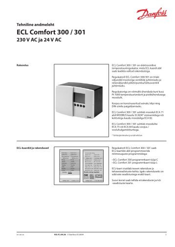 ECL Comfort 300 / 301 - Danfoss