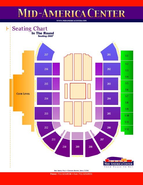 Mid America Center Council Bluffs Ia Seating Chart