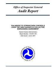 FAA NATCA CBA.pdf - Office of Inspector General - U.S. Department ...