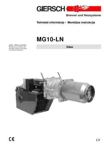 Giersch apkures sistÄma MG10-LN tehniskÄ informÄcija ... - Sanistal