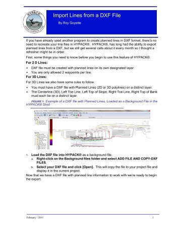 Import Lines from a DXF File.pdf - Hypack