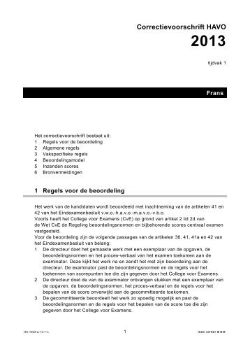Antwoorden - Cito Arnhem - Centrale examens voortgezet onderwijs