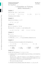 Aufgabenblatt - Prof. Georg Hoever