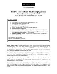 Festive season fuels double-digit growth - Shoppers Stop