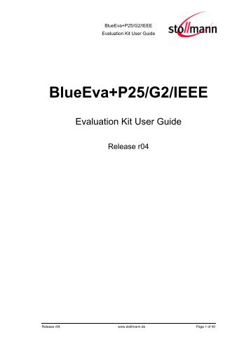 IEEE Evaluation Kit User Guide - Stollmann