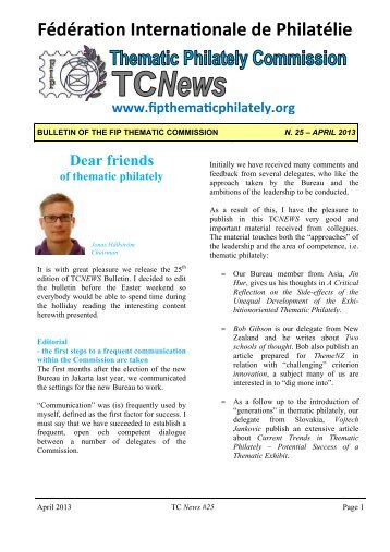 TCNews No 25 - April 2013 - FIP Thematic Commision