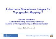 Airborne or Spaceborne Images for Topographic ... - Conferences