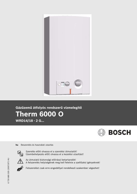 Therm 6000 O (PDF 0.8 MB) - Bosch Termotechnika