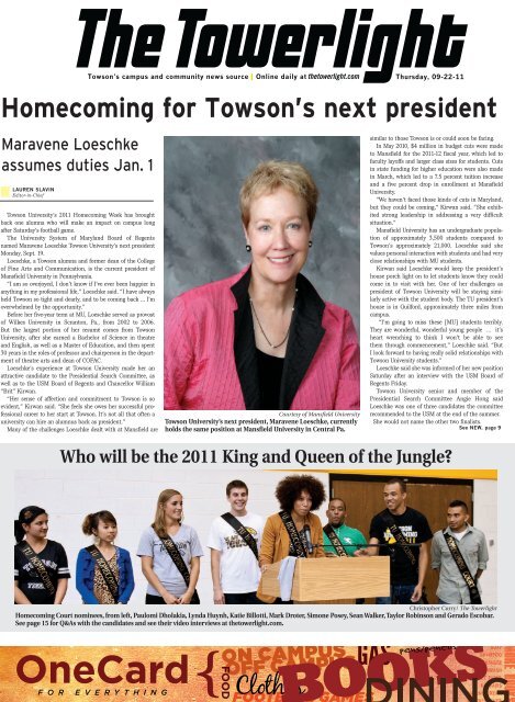 Homecoming for Towson's next president - Baltimore Student Media