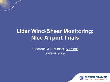 Lidar Wind-Shear Monitoring: Nice Airport Trials - WakeNet