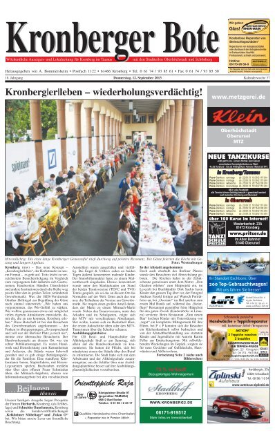 Kronberg|er|leben – wiederholungsverdächtig! - Taunus Nachrichten