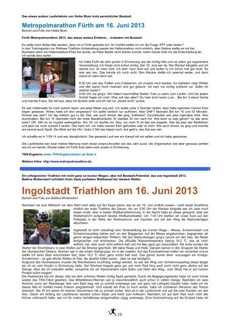 LÃ¤uferInnen Nachrichten Juli 2013 Ausgabe 76 - Team Klinikum ...