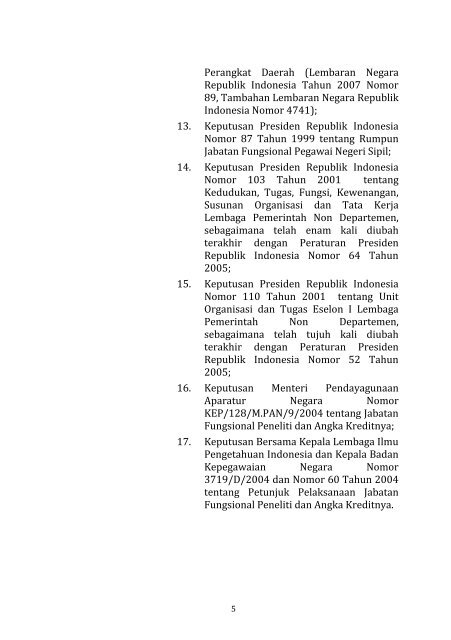 SKB Baru Juklak Peneliti