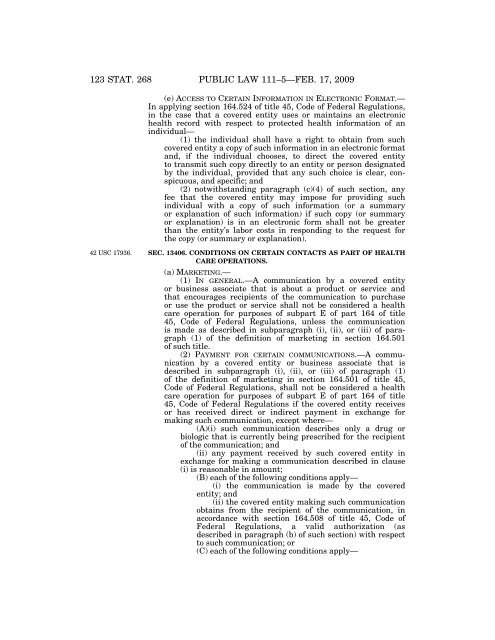 Public Law 111–5 111th Congress An Act - Loan Programs Office