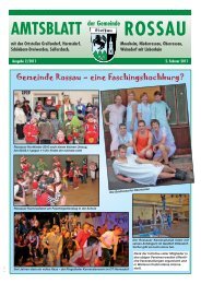 Amtsblatt 2/2011 - Gemeinde Rossau