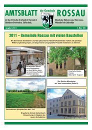 Amtsblatt 3/2011 - Gemeinde Rossau