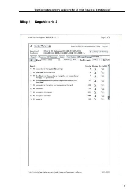 BÃƒÂ¸rneergoterapeuters baggrund for til- eller fravalg af bÃƒÂ¸rsteterapi ...