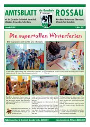 Amtsblatt 3/2012 - Gemeinde Rossau