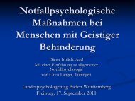 Geistig behinderte Menschen - BDP Baden-Württemberg