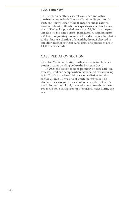 Supreme Court of Ohio 2006 Annual Report - Supreme Court - State ...