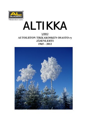 Altikka 01/2012 - Autoliitto