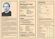 BroschÃ¼re und Anmeldeformular Prof. Frank Forst - Meisterkurse