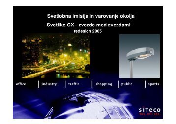 Svetilke CX - zvezde med zvezdami Svetlobna imisija in ... - SDR