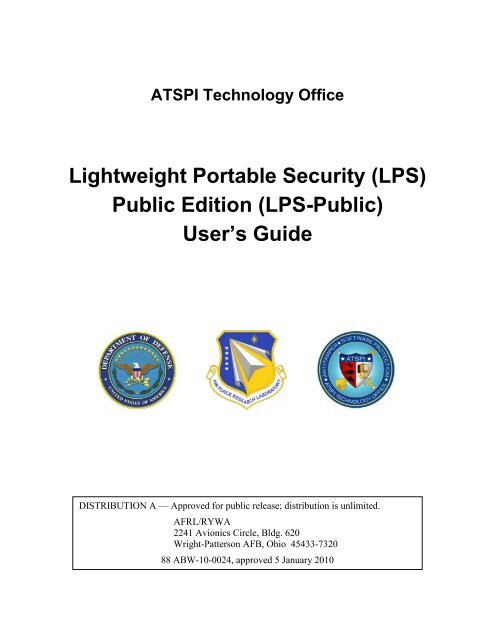 Lightweight Portable Security (LPS) Public Edition (LPS ... - CAC