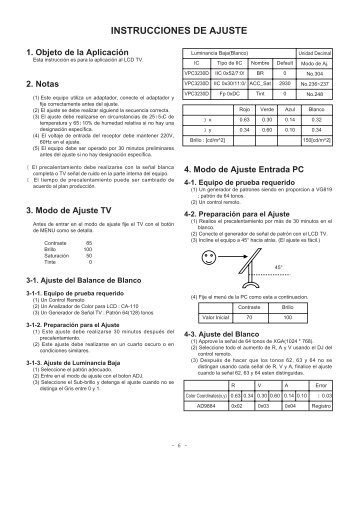 INSTRUCCIONES DE AJUSTE - Sharatronica