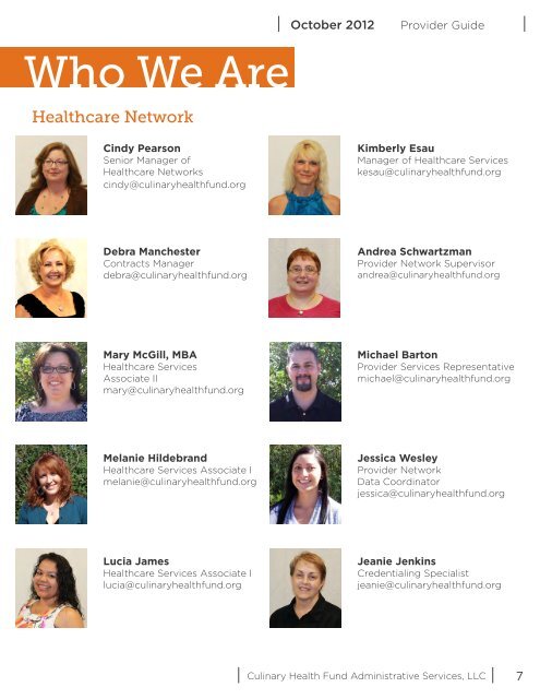 Culinary Health Fund Picshealth