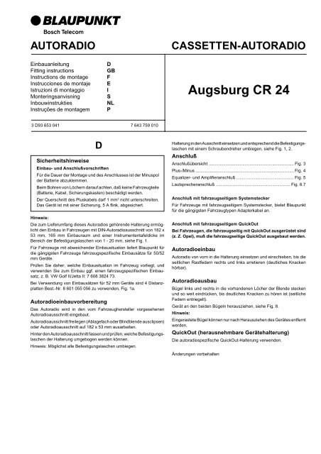 Augsburg CR 24 - Blaupunkt