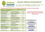 VisitenTouren durch Gärten, Parks und Landschaften im Oldenburger Münsterland