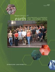 0002036 Earth Sciences Newsletter.indd - Syracuse Universe ...