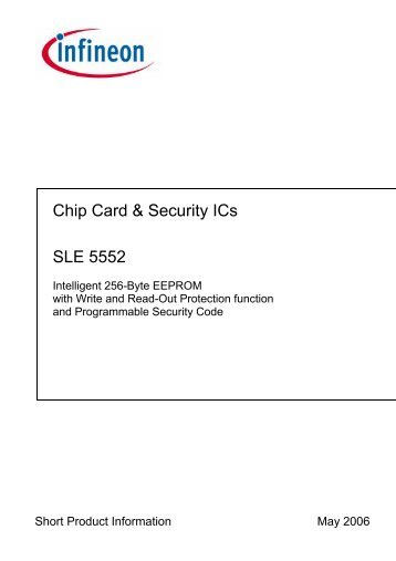 Chip Card & Security ICs SLE 5552 - AdvanIDe