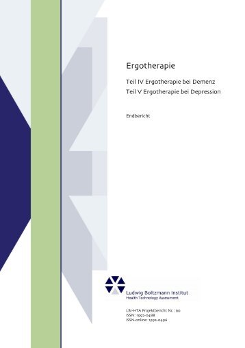 Ergotherapie - Repository of the LBI-HTA - Ludwig Boltzmann ...