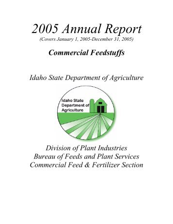 2005 Annual Report - Idaho Department of Agriculture